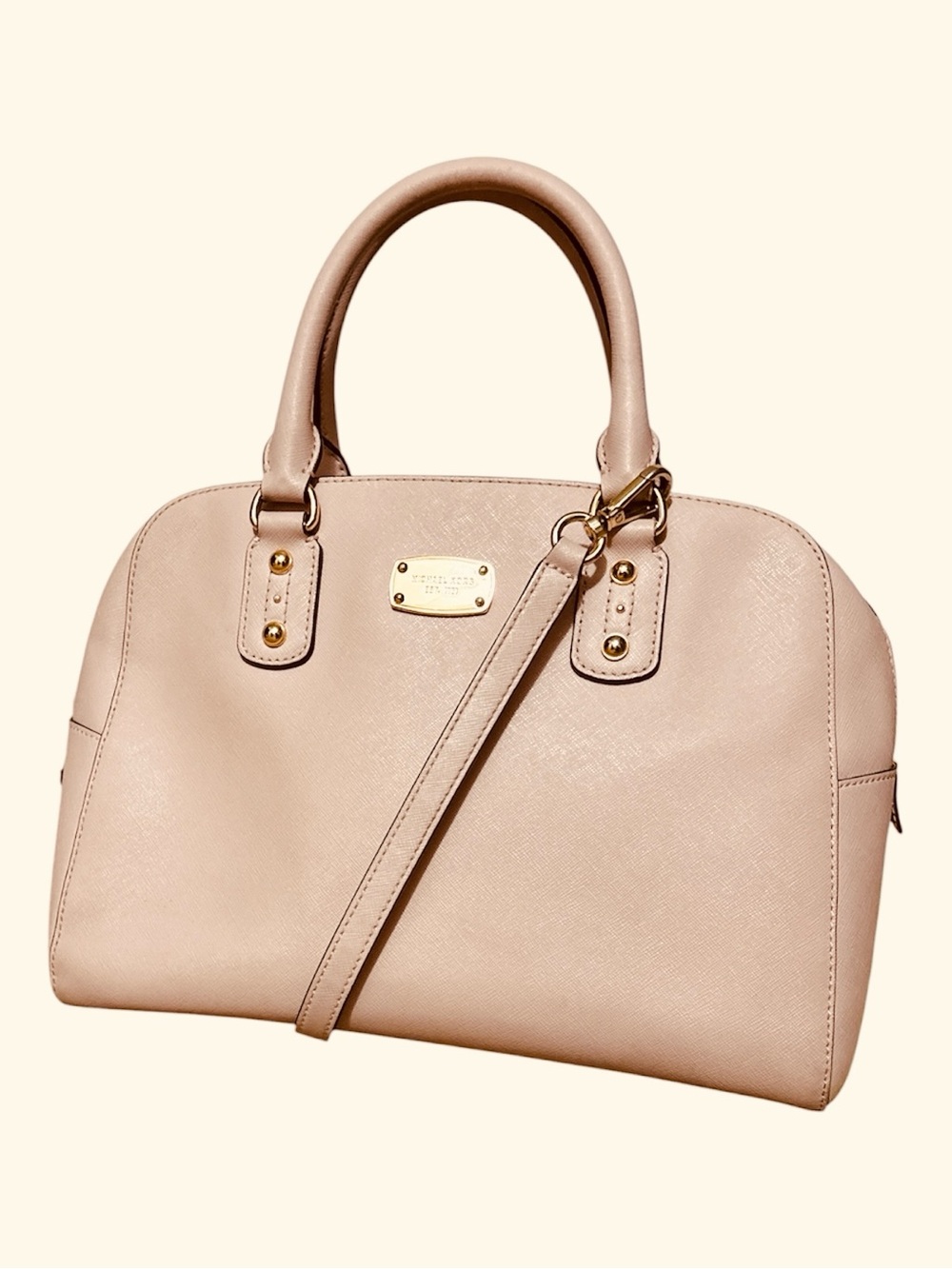 MICHAEL Michael Kors Blush Dome Satchel with Detachable Strap